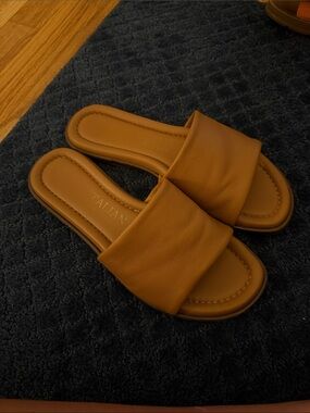 Tan Flip Flops